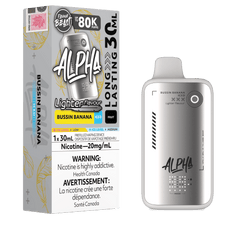 Flavour Beast Alpha Light 80K - Bussin Banana Iced Disposable Vape available on Canada online vape shop