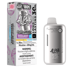 Flavour Beast Alpha Light 80K - Groovy Grape Passionfruit Iced Disposable Vape available on Canada online vape shop
