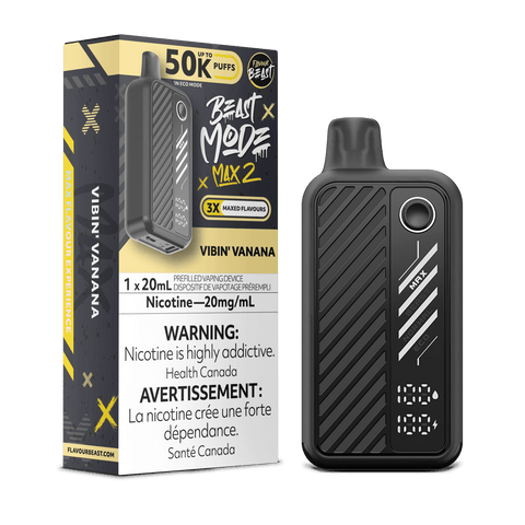 Flavour Beast Beast Mode Max 2 - Vibin' Vanana Disposable Vape available on Canada online vape shop