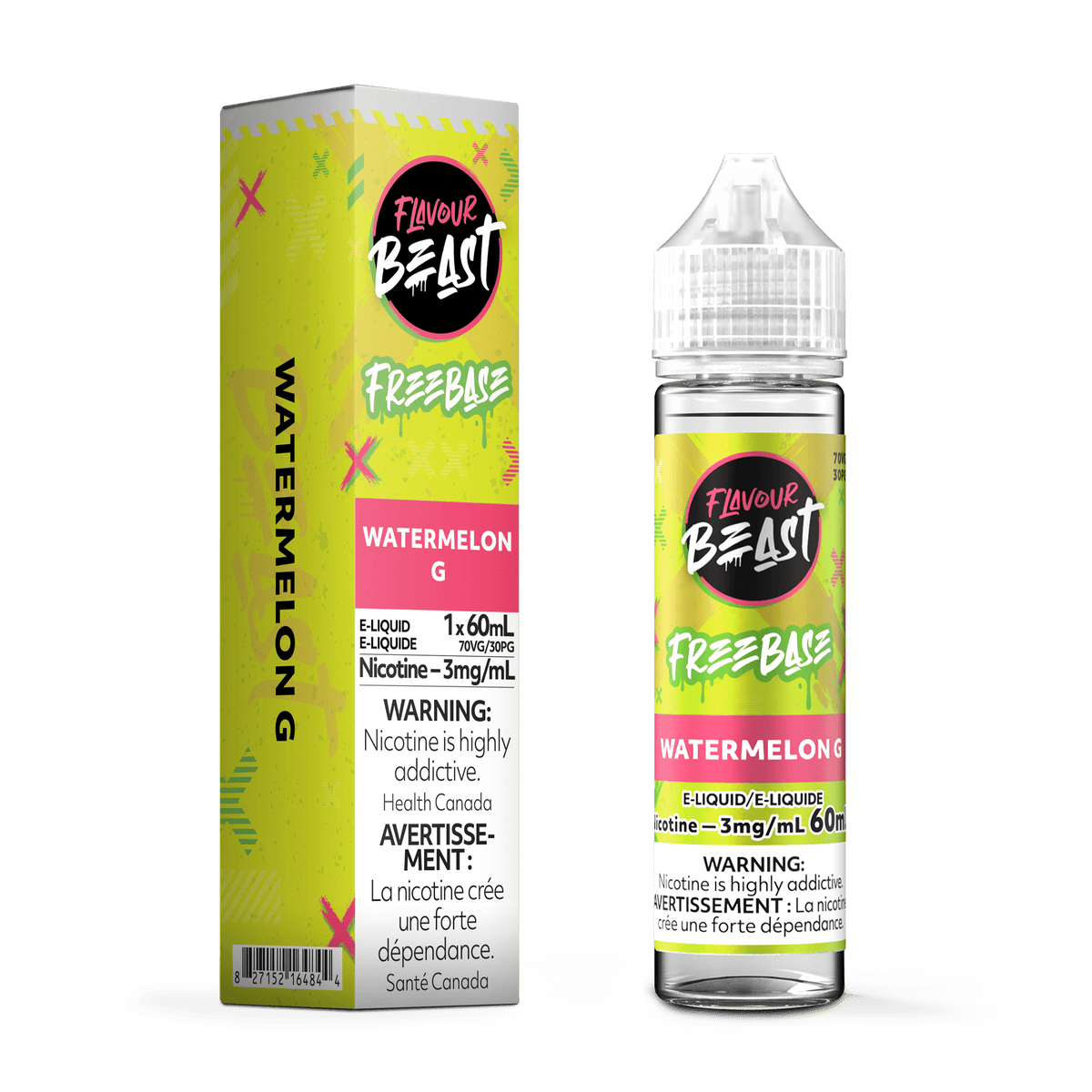 Flavour Beast Freebase - Watermelon G E-Liquid available on Canada online vape shop