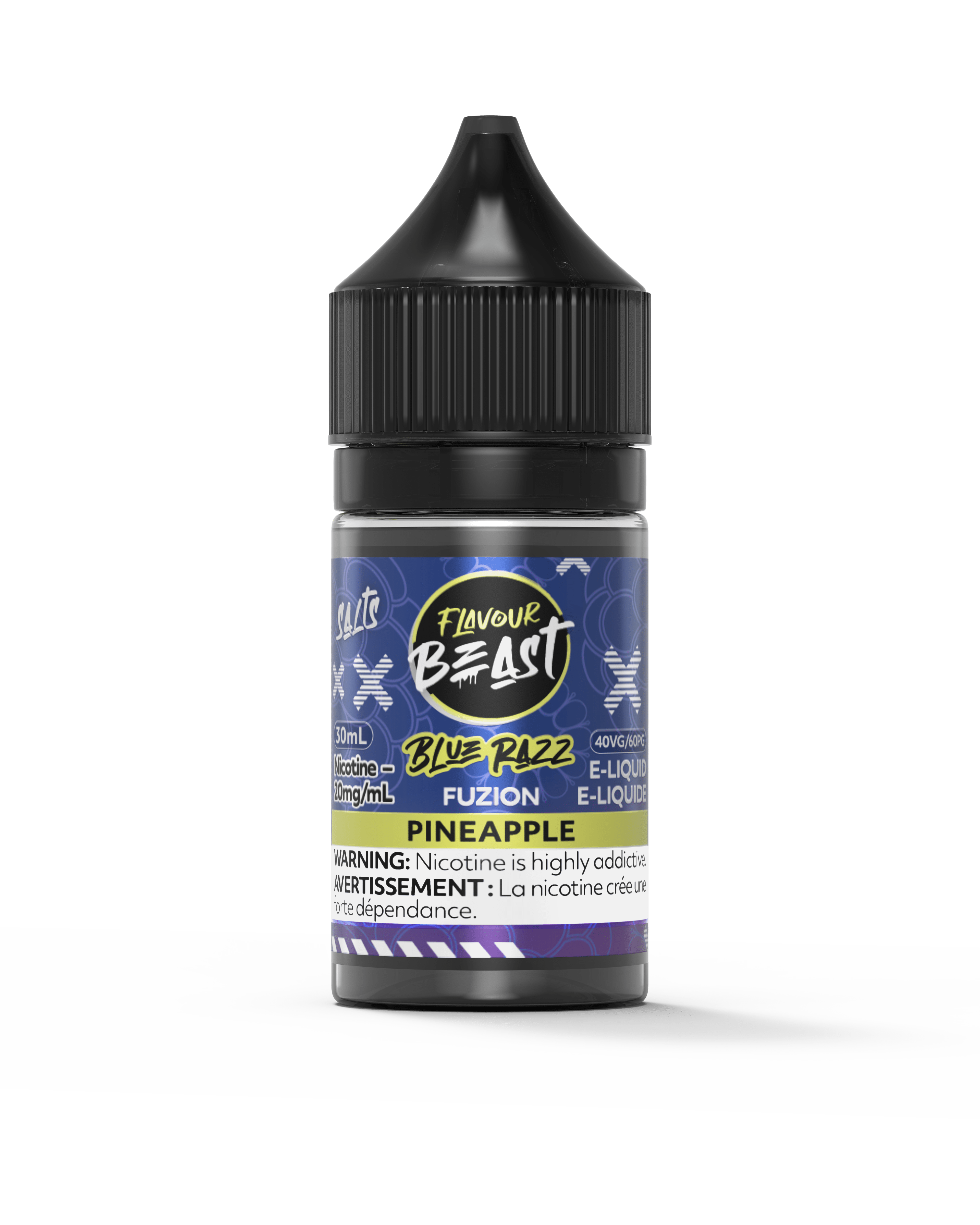 Flavour Beast Fuzion Salt - Blue Razz x Pineapple Nic Salt E-Liquid available on Canada online vape shop