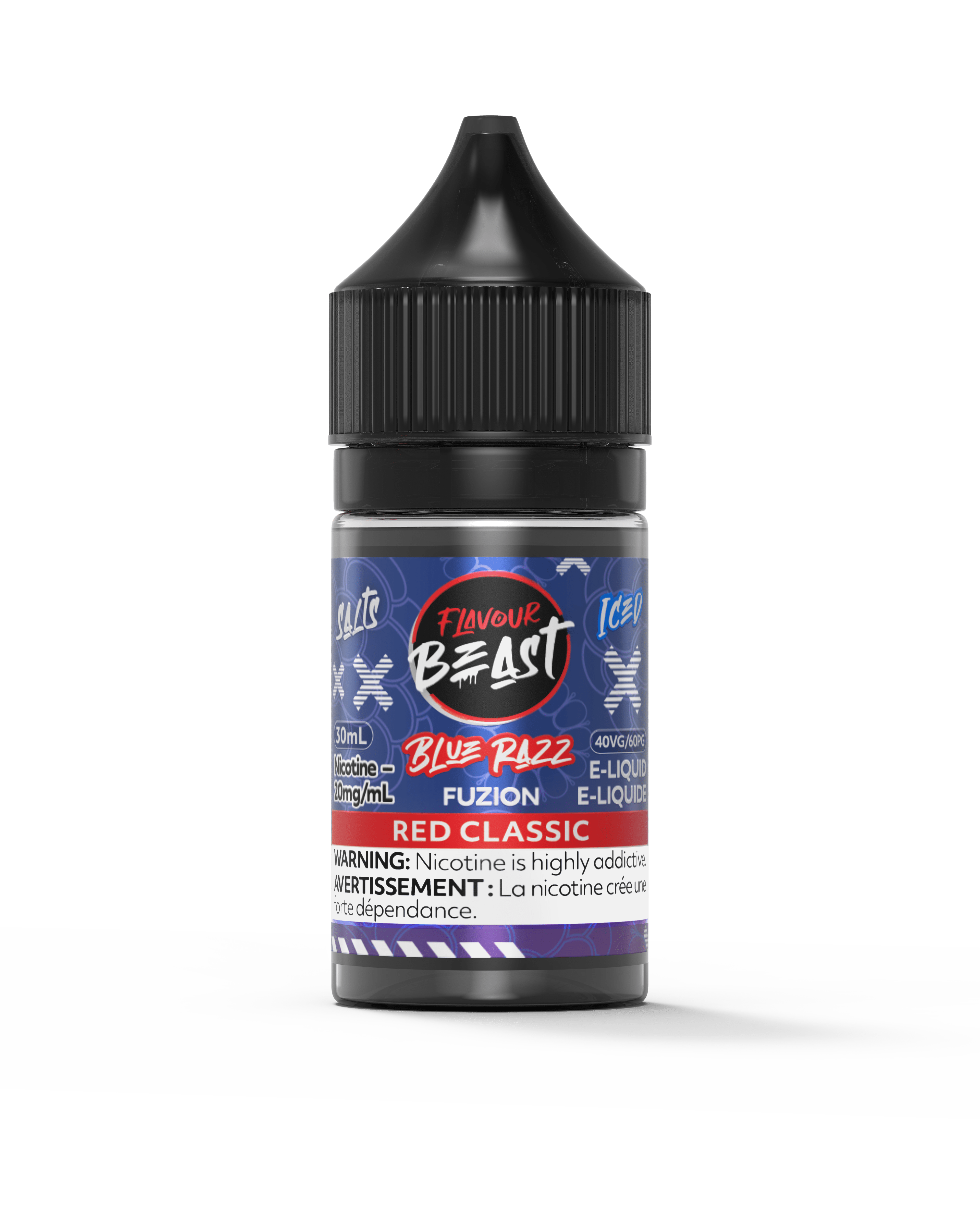 Flavour Beast Fuzion Salt - Blue Razz x Red Classic Iced Nic Salt E-Liquid available on Canada online vape shop