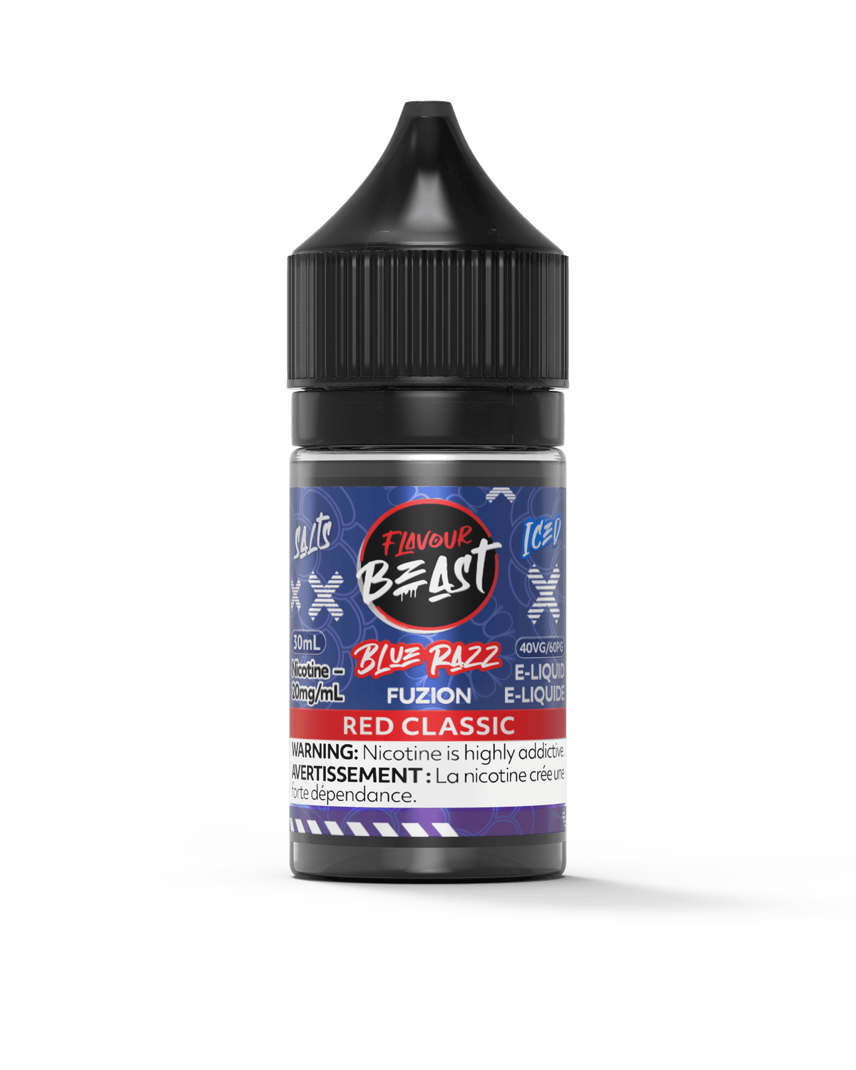 Flavour Beast Fuzion Salt - Blue Razz x Red Classic Iced Nic Salt E-Liquid available on Canada online vape shop