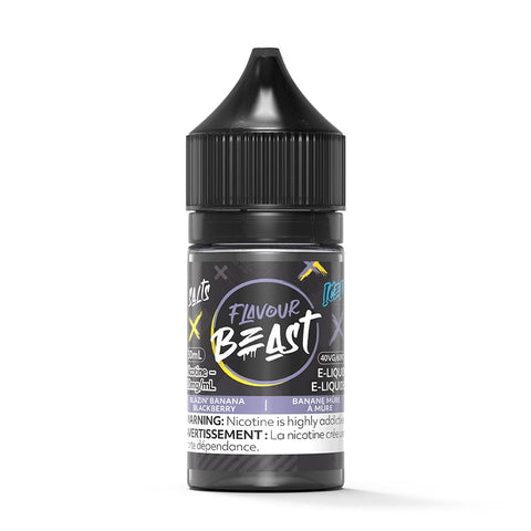 Flavour Beast Salt - Blazin' Banana Blackberry Iced Nic Salt E-Liquid available on Canada online vape shop