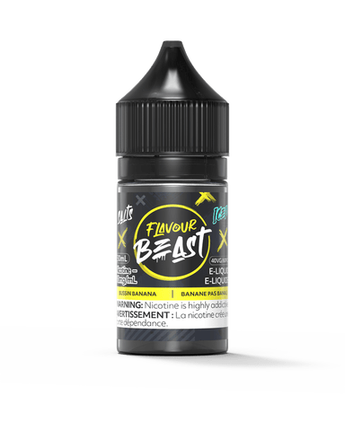 Flavour Beast Salt - Bussin Banana Iced Nic Salt E-Liquid available on Canada online vape shop