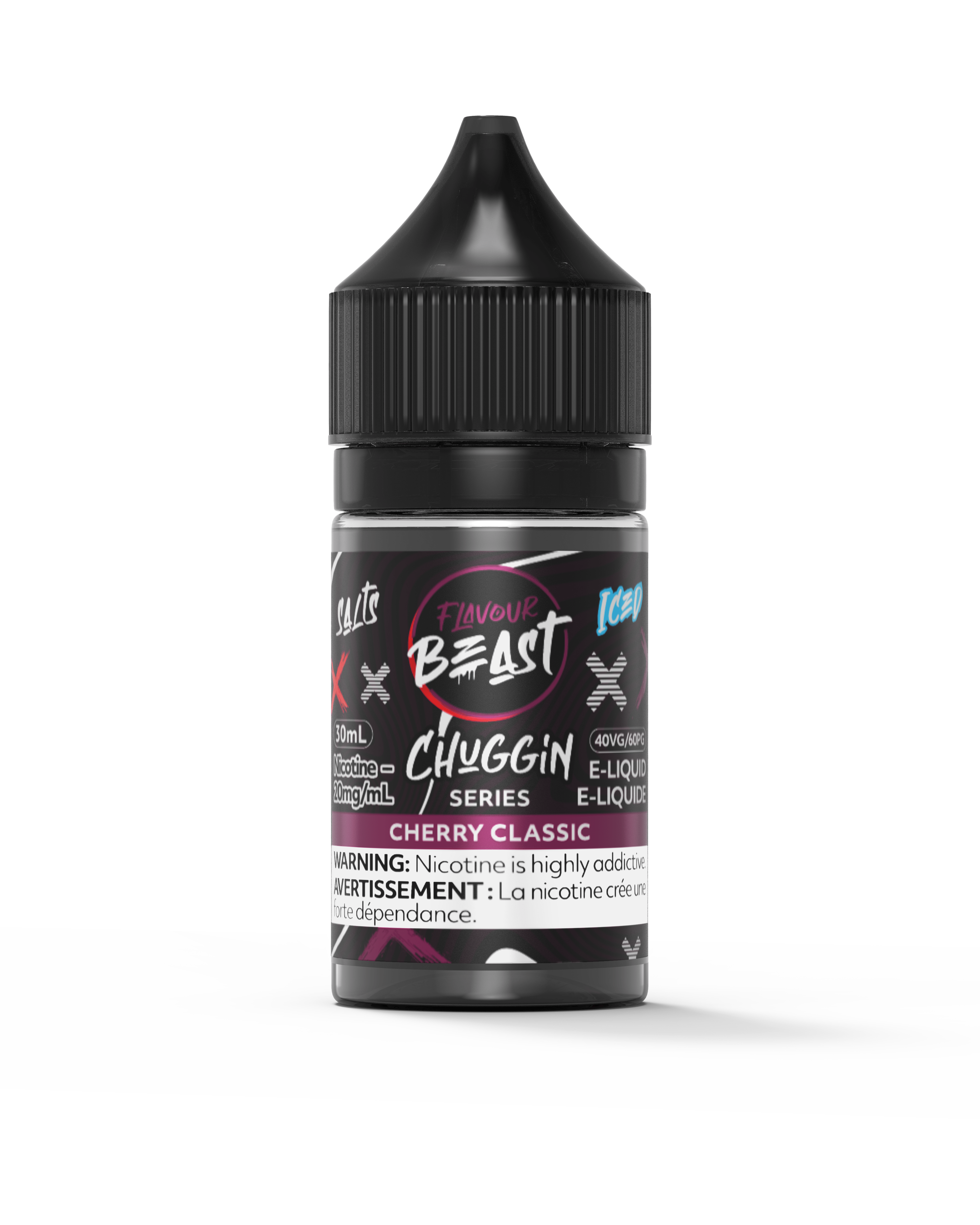 Flavour Beast Salt - Chuggin Cherry Classic Iced Nic Salt E-Liquid available on Canada online vape shop