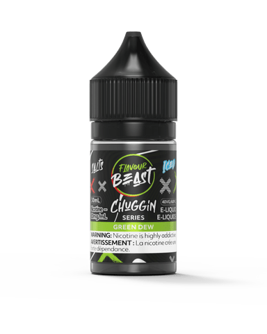 Flavour Beast Salt - Chuggin Green Dew Iced Nic Salt E-Liquid available on Canada online vape shop