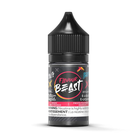 Flavour Beast Salt - Ragin' Razz Mango Iced Nic Salt E-Liquid available on Canada online vape shop