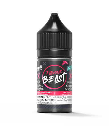 Flavour Beast Salt - Savage Strawberry Watermelon Iced Nic Salt E-Liquid available on Canada online vape shop