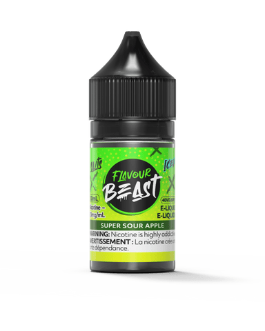 Flavour Beast Salt - Super Sour Apple Iced Nic Salt E-Liquid available on Canada online vape shop