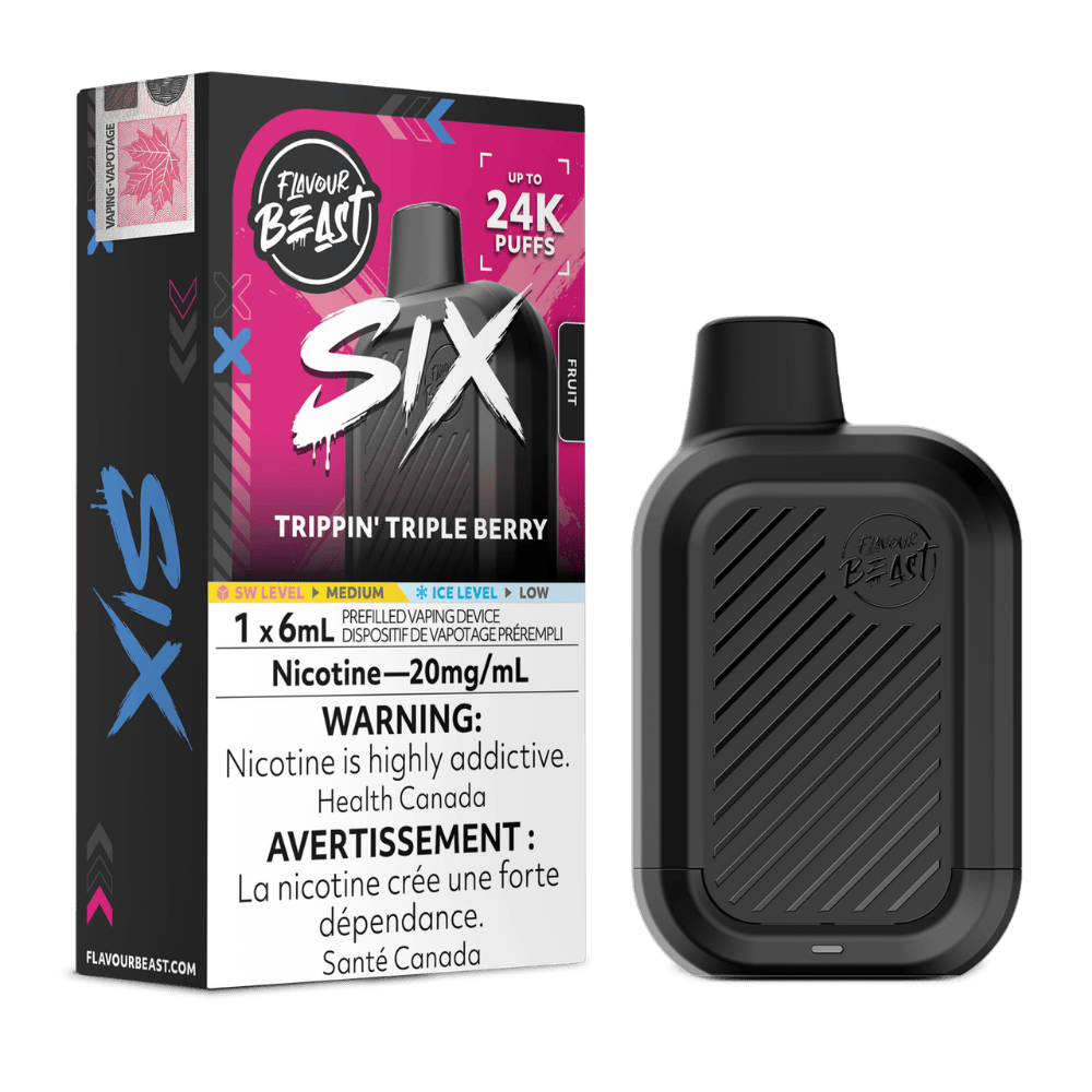 Flavour Beast SIX - Trippin Triple Berry Disposable Vape available on Canada online vape shop