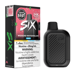Flavour Beast SIX - Weekend Watermelon Iced Disposable Vape available on Canada online vape shop
