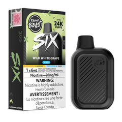 Flavour Beast SIX - Wild White Grape Iced Disposable Vape available on Canada online vape shop