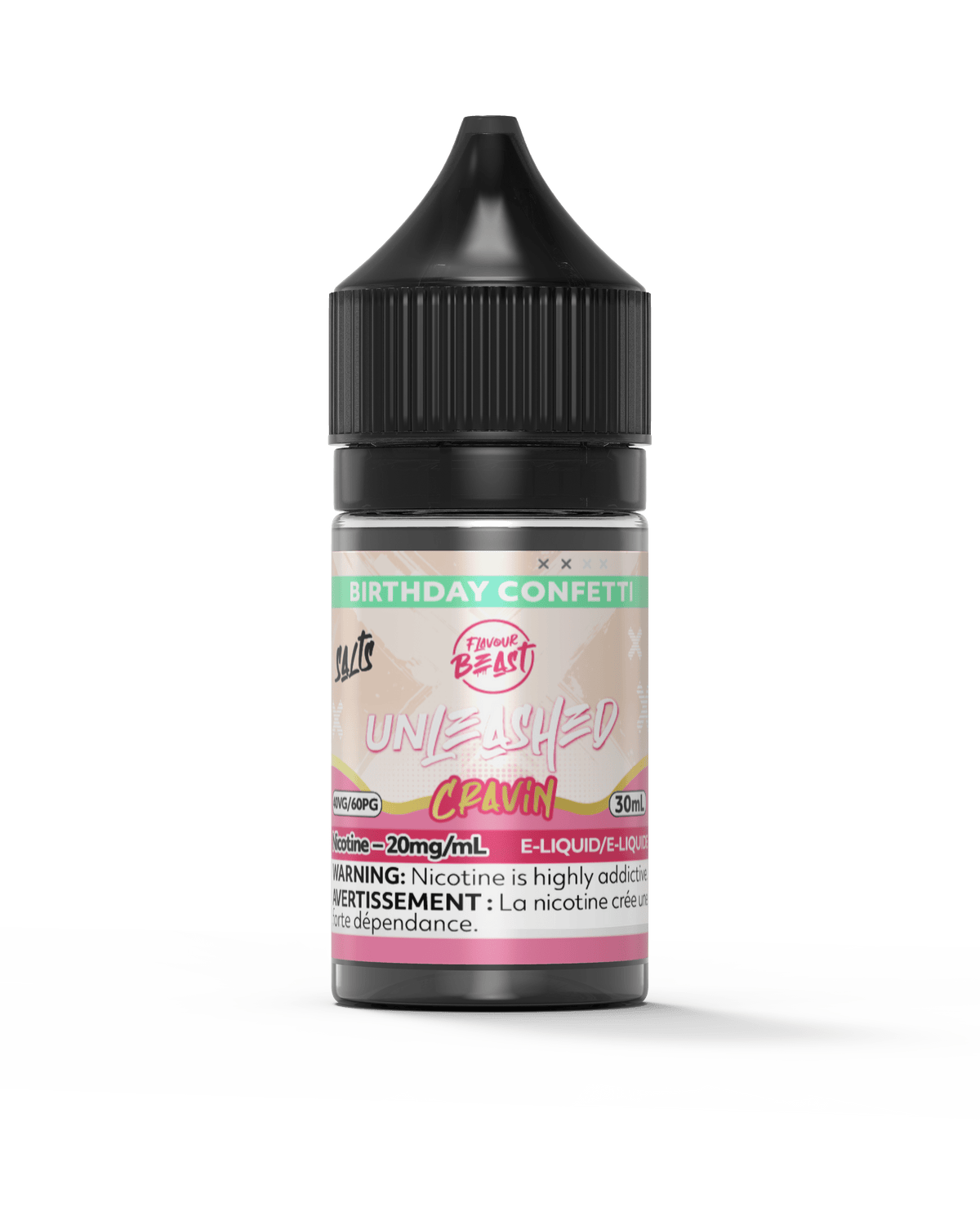 Flavour Beast Unleashed Cravin Salt - Birthday Confetti available on Canada online vape shop