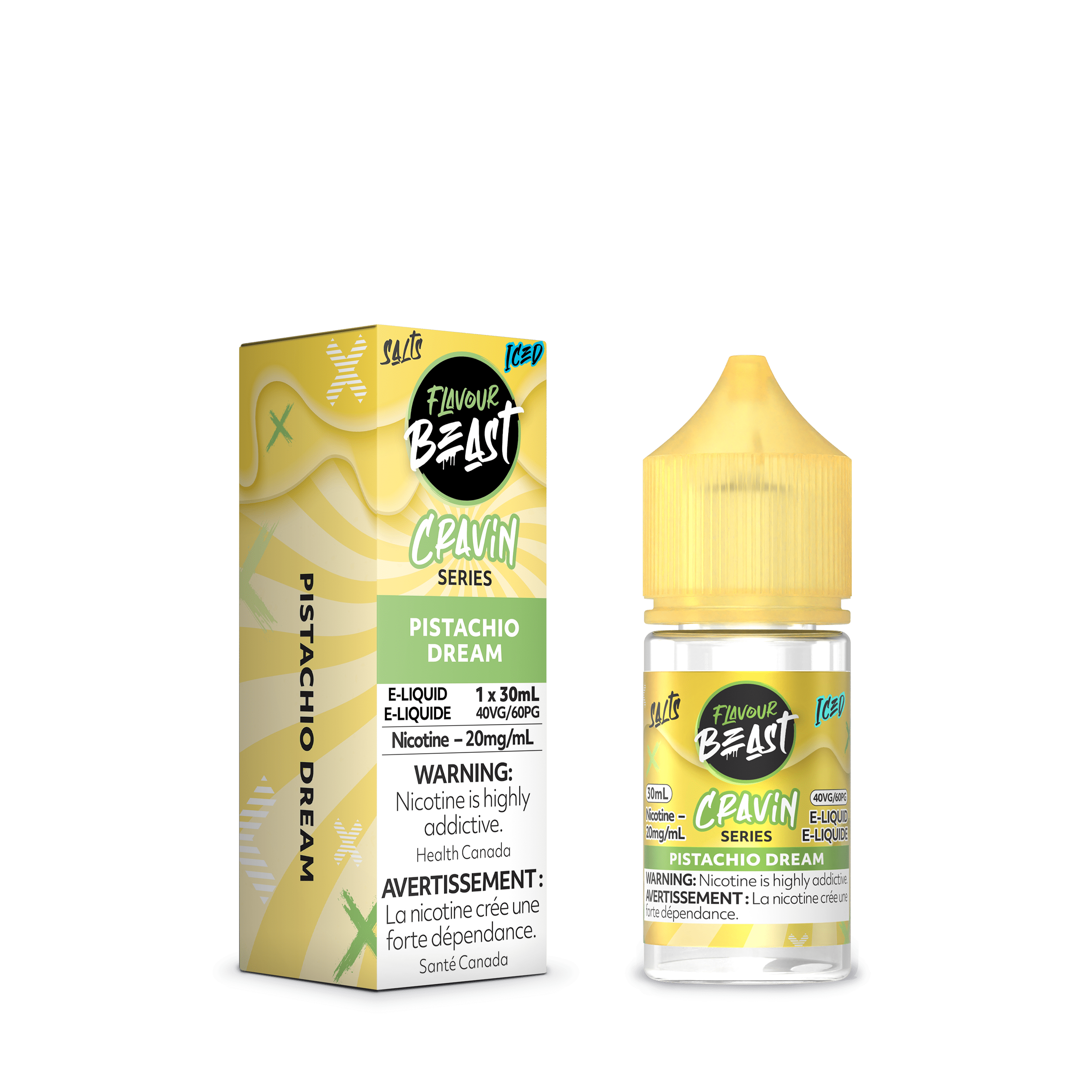 Flavour Beast Unleashed Cravin Salt - Pistachio Dream Iced available on Canada online vape shop