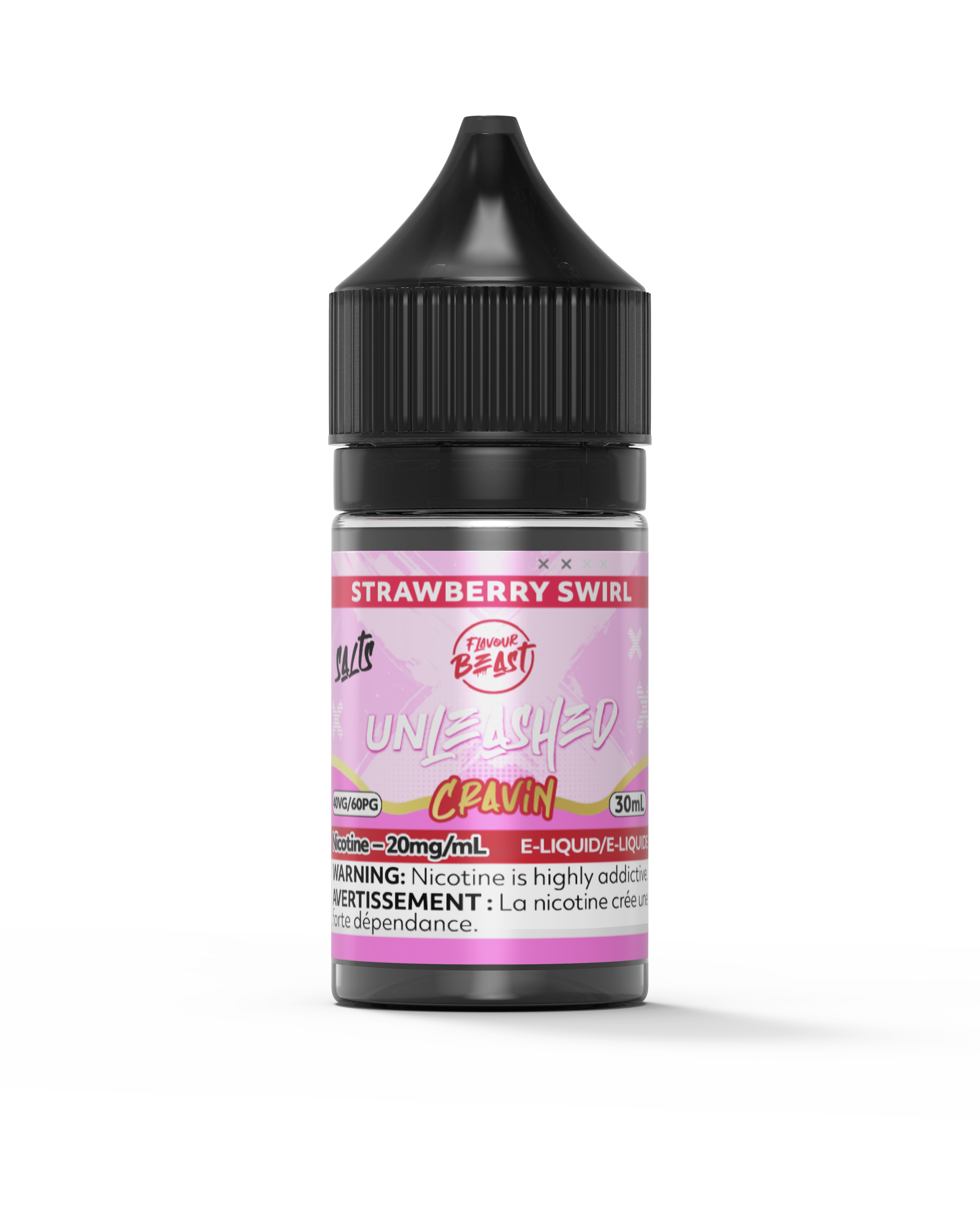 Flavour Beast Unleashed Cravin Salt - Strawberry Swirl available on Canada online vape shop