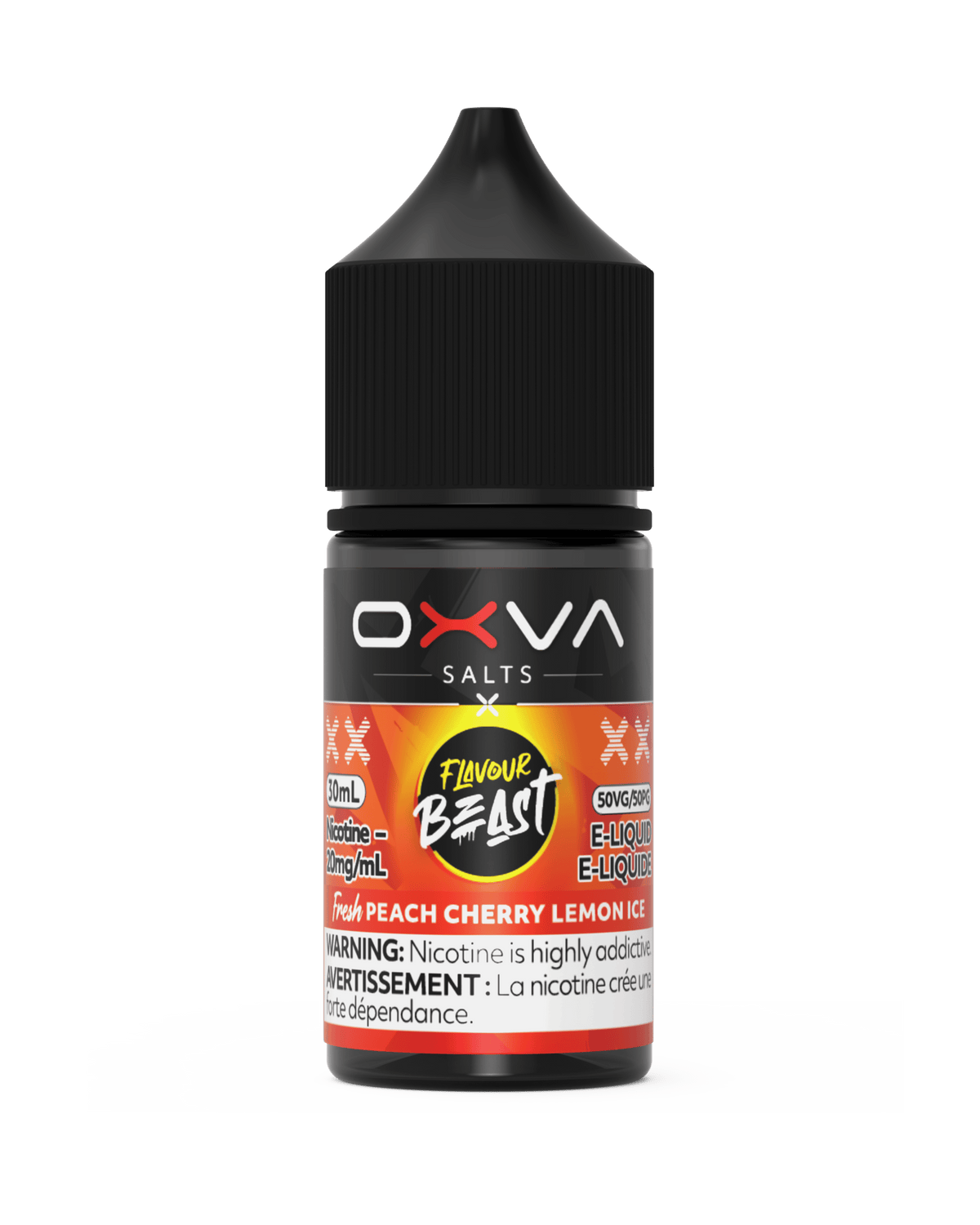 Flavour Beast x OXVA Salt - Fresh Peach Cherry Lemon Ice Nic Salt E-Liquid available on Canada online vape shop