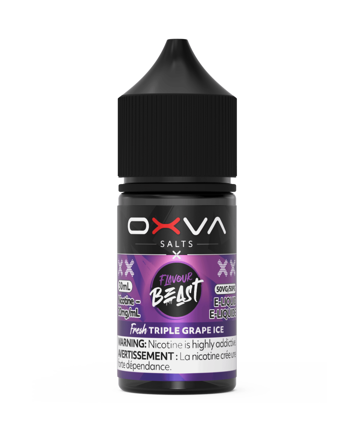 Flavour Beast x OXVA Salt - Fresh Triple Grape Ice Nic Salt E-Liquid available on Canada online vape shop