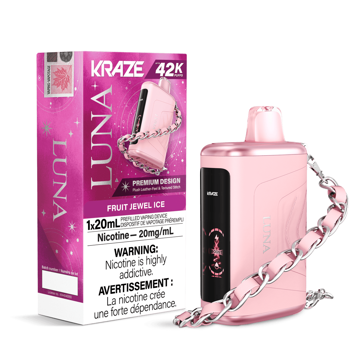 Kraze Luna - Fruit Jewel Ice Disposable Vape available on Canada online vape shop