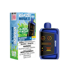 Kraze Mega X Klassic - Blueberry Kiwi Ice Disposable Vape available on Canada online vape shop