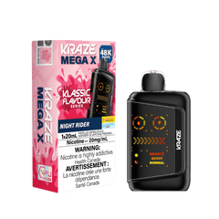 Kraze Mega X Klassic - Night Rider Disposable Vape available on Canada online vape shop
