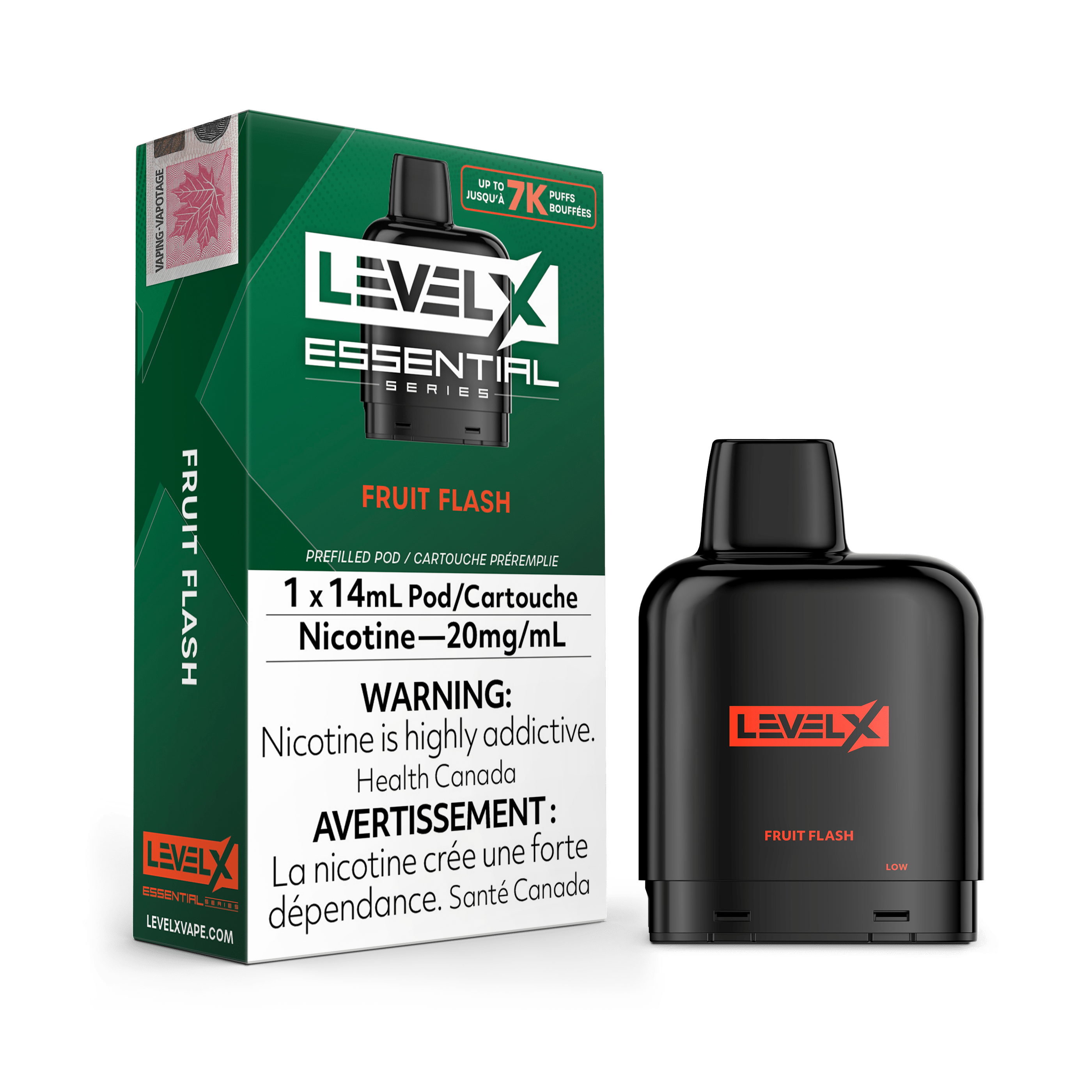 Level X Essential Series Pod - Fruit Flash available on Canada online vape shop