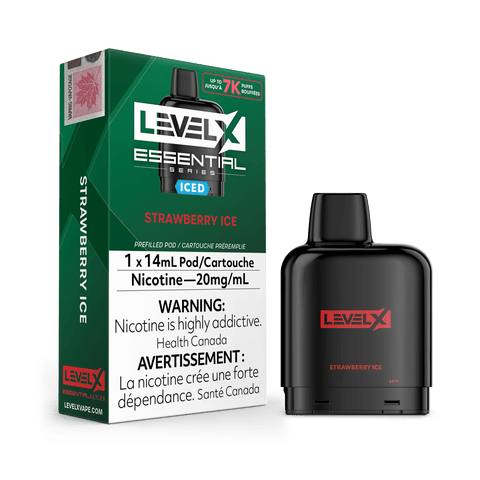 Level X Essential Series Pod - Strawberry Ice available on Canada online vape shop