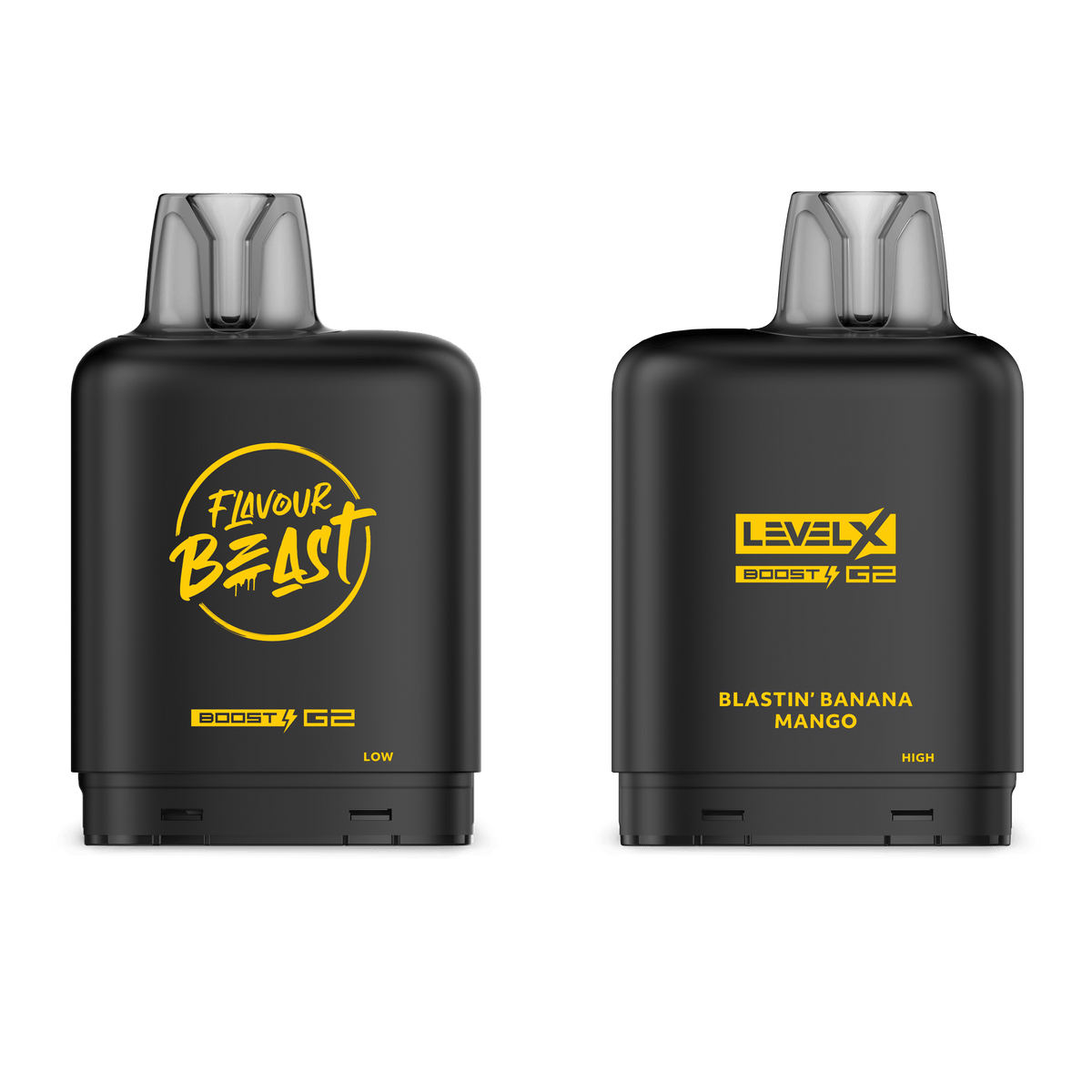 Level X Flavour Beast Boost Pod - Blastin' Banana Mango available on Canada online vape shop