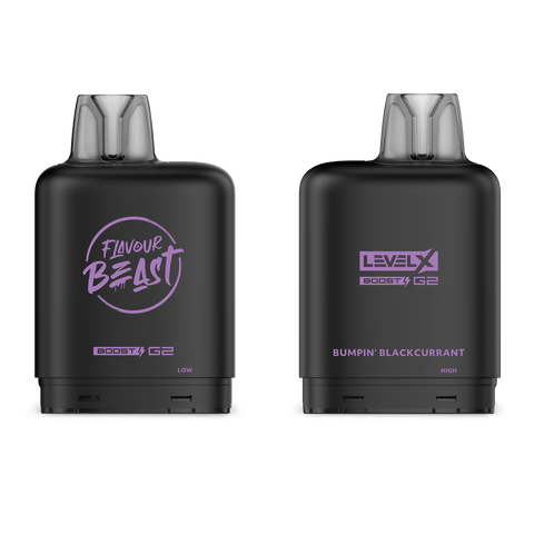 Level X Flavour Beast Boost Pod - Bumpin' Blackcurrant available on Canada online vape shop