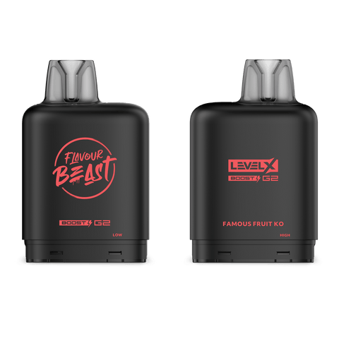 Level X Flavour Beast Boost Pod - Famous Fruit KO available on Canada online vape shop