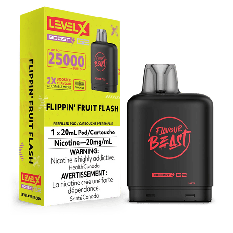 Level X Flavour Beast Boost Pod - Flippin' Fruit Flash available on Canada online vape shop