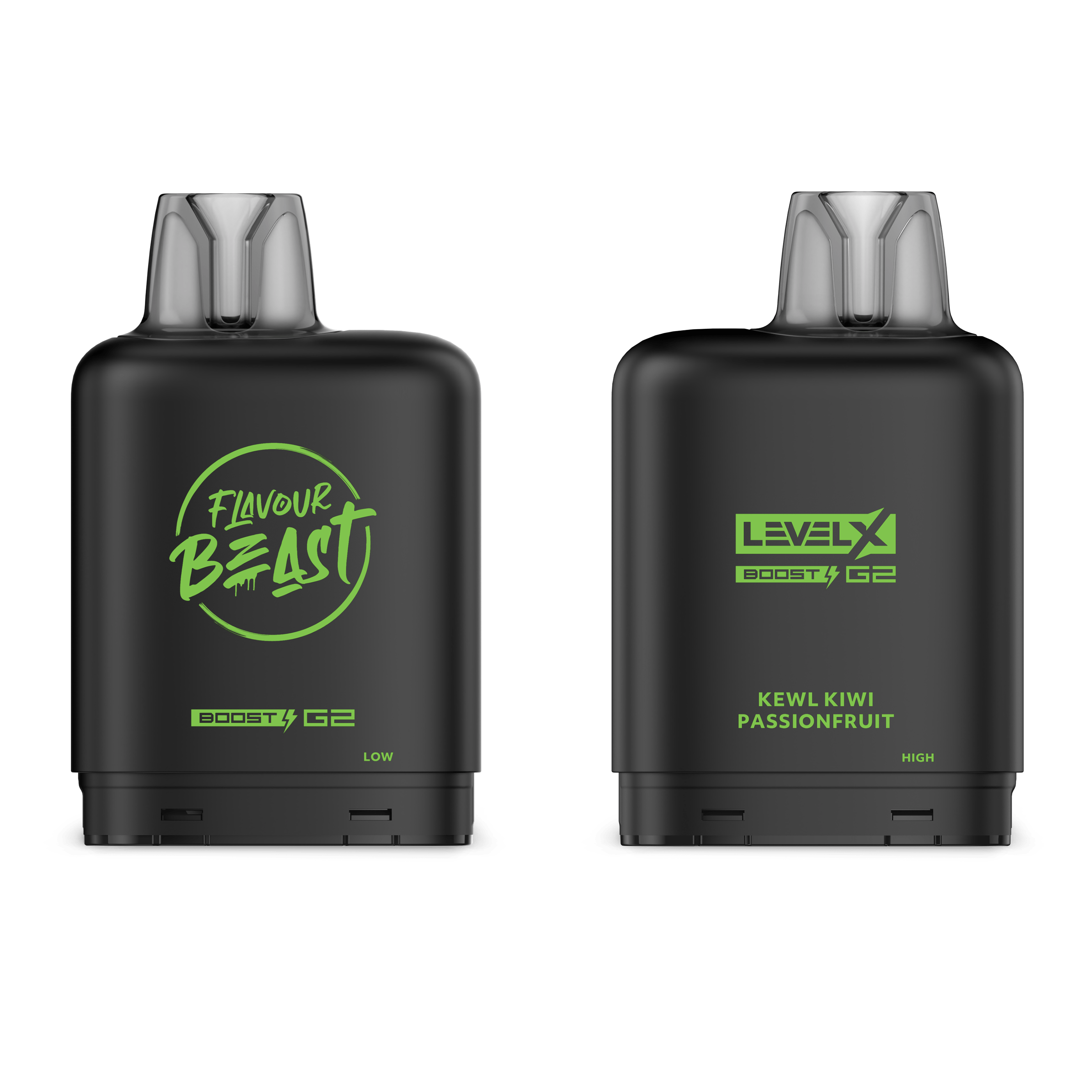 Level X Flavour Beast Boost Pod - Kewl Kiwi Passionfruit available on Canada online vape shop