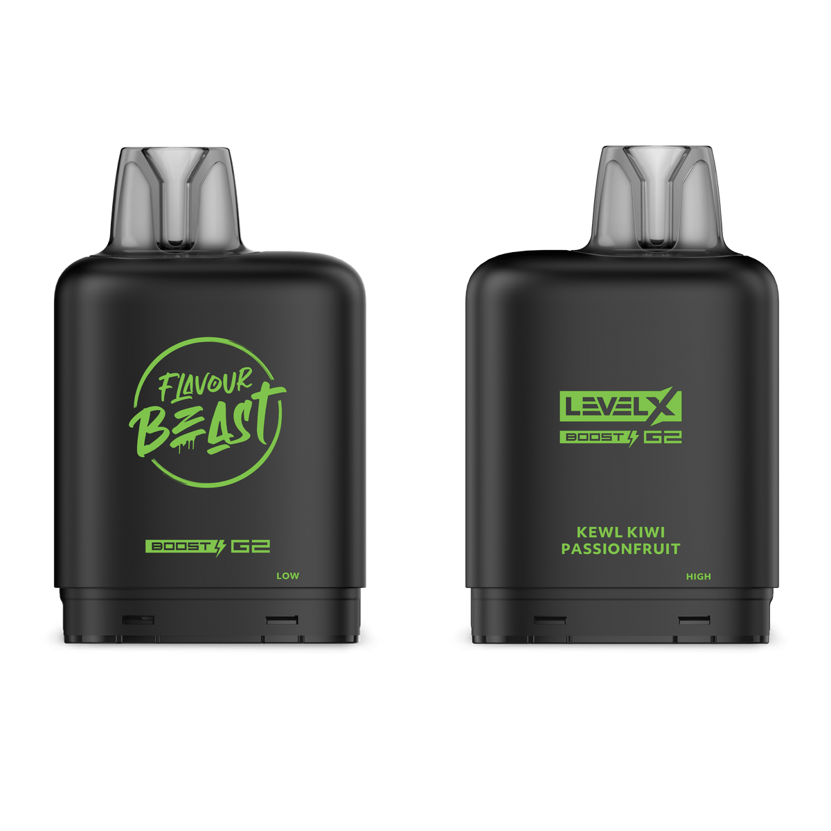 Level X Flavour Beast Boost Pod - Kewl Kiwi Passionfruit available on Canada online vape shop