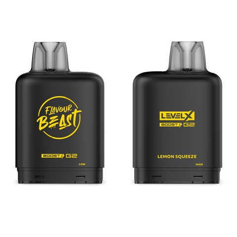 Level X Flavour Beast Boost Pod - Lemon Squeeze available on Canada online vape shop