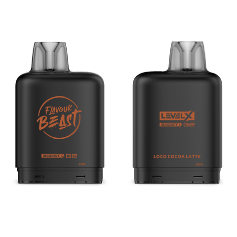 Level X Flavour Beast Boost Pod - Loco Cocoa Latte available on Canada online vape shop