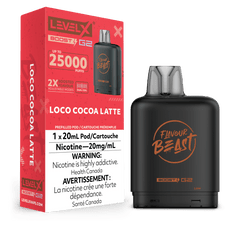 Level X Flavour Beast Boost Pod - Loco Cocoa Latte available on Canada online vape shop