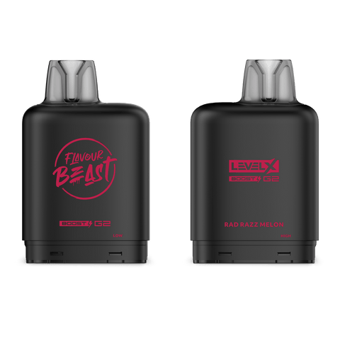 Level X Flavour Beast Boost Pod - Rad Razz Melon available on Canada online vape shop