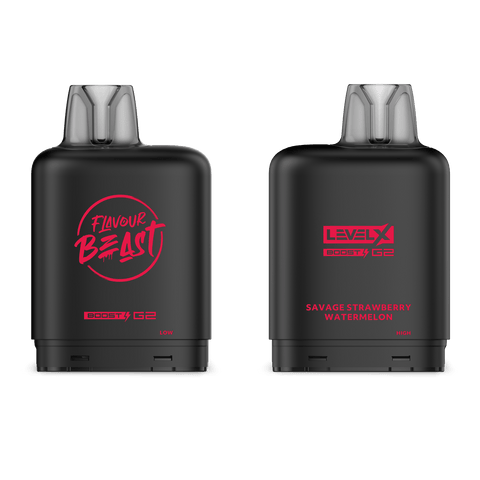 Level X Flavour Beast Boost Pod - Savage Strawberry Watermelon available on Canada online vape shop