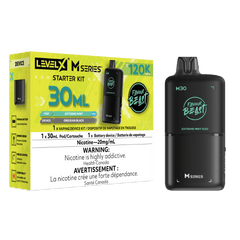 Level X Flavour Beast M Series 30ML Starter Kit - Extreme Mint Iced available on Canada online vape shop