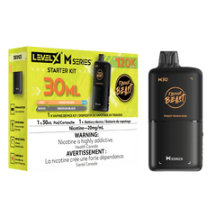 Level X Flavour Beast M Series 30ML Starter Kit - Frizzy Peach Iced available on Canada online vape shop