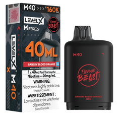 Level X Flavour Beast M Series 40ML Pod - Bangin Blood Orange available on Canada online vape shop