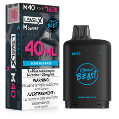 Level X Flavour Beast M Series 40ML Pod - Bomb Blue Razz available on Canada online vape shop