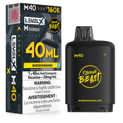 Level X Flavour Beast M Series 40ML Pod - Bussin Banana Iced available on Canada online vape shop