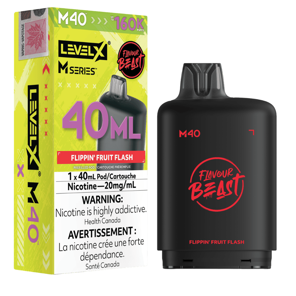 Level X Flavour Beast M Series 40ML Pod - Flippin Fruit Flash available on Canada online vape shop