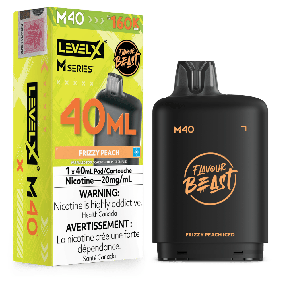 Level X Flavour Beast M Series 40ML Pod - Frizzy Peach Iced available on Canada online vape shop