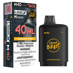 Level X Flavour Beast M Series 40ML Pod - Mad Mango Peach available on Canada online vape shop