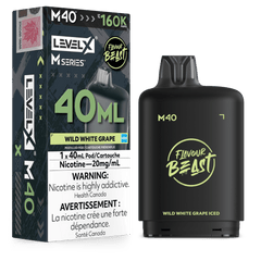 Level X Flavour Beast M Series 40ML Pod - Wild White Grape Iced available on Canada online vape shop
