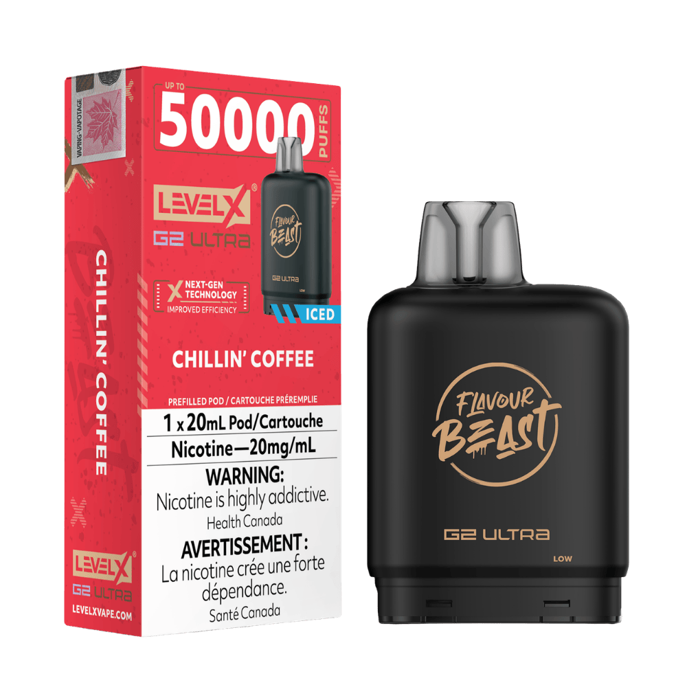 Level X G2 Flavour Beast Ultra Pod - Chillin’ Coffee Iced available on Canada online vape shop