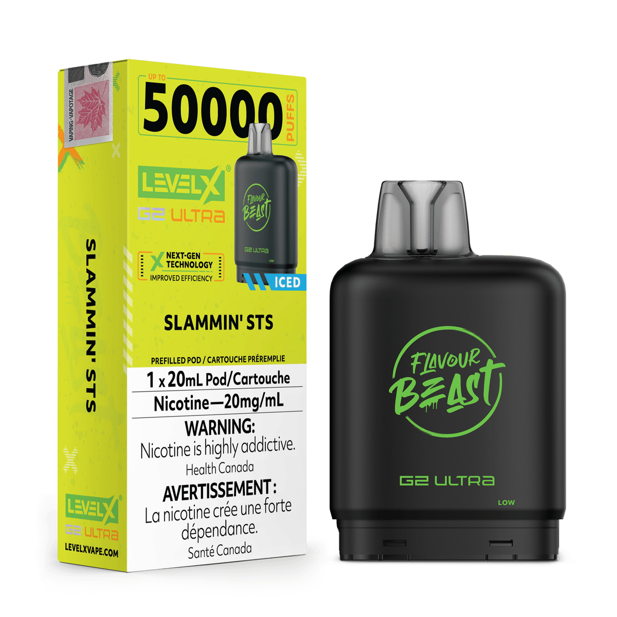 Level X G2 Flavour Beast Ultra Pod - Slammin' STS available on Canada online vape shop