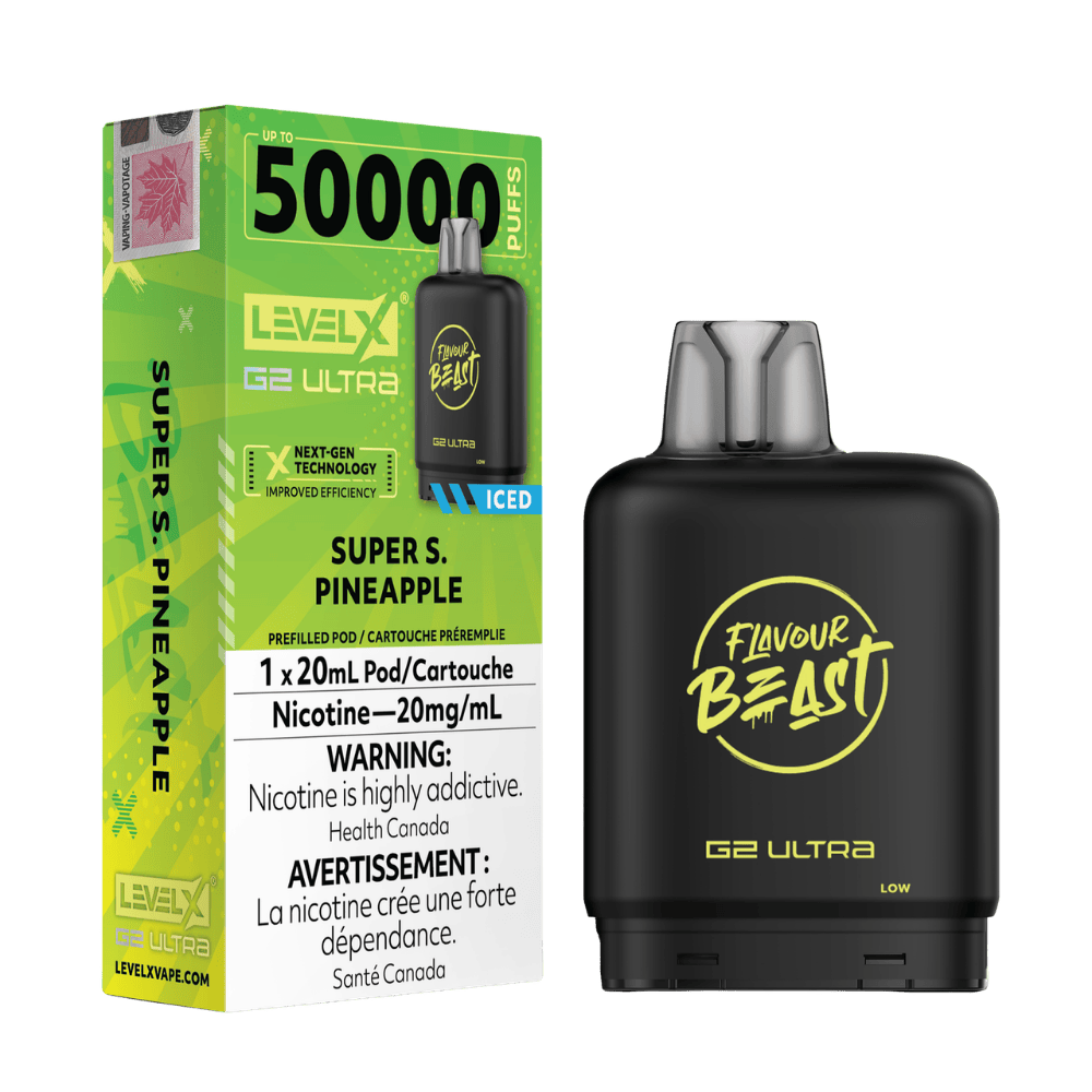 Level X G2 Flavour Beast Ultra Pod - Super S Pineapple Iced available on Canada online vape shop